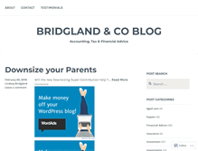 Tablet Screenshot of bridglandblog.com